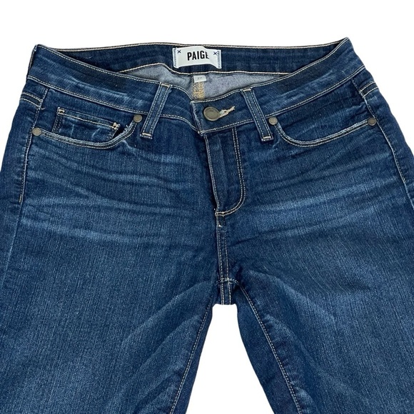 PAIGE Verdugo Crop Zach Distressed Ankle Jeans Women's Size 27 - Picture 6 of 16